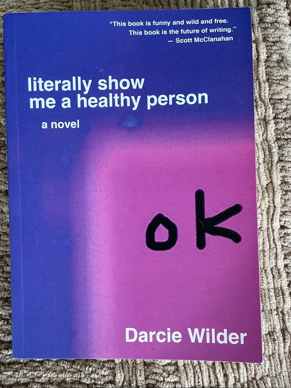 'literally show me a healthy person' Wall Art - Purple/Pink